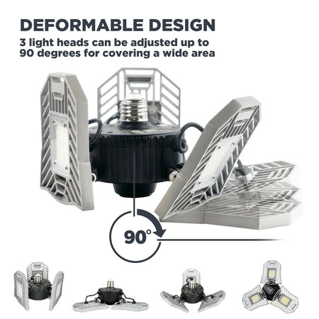Three Led Garage Light-Led Adjustable Light-T Led Light