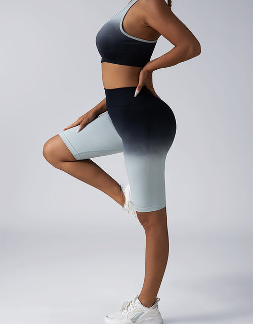 Load image into Gallery viewer, Workout Sets for Women 2 Piece Seamless Crop Tank High Waist Shorts Yoga Outfits,Workout Outfits for Women 2 Piece Seamless Sport Bra High Waist Yoga Leggings Sets
