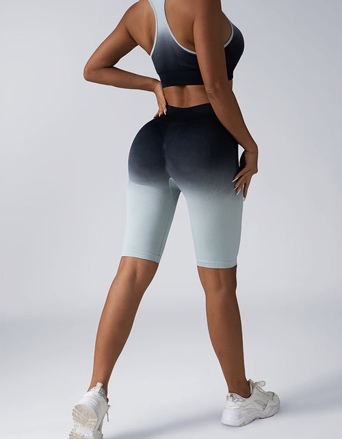 Load image into Gallery viewer, Workout Sets for Women 2 Piece Seamless Crop Tank High Waist Shorts Yoga Outfits,Workout Outfits for Women 2 Piece Seamless Sport Bra High Waist Yoga Leggings Sets
