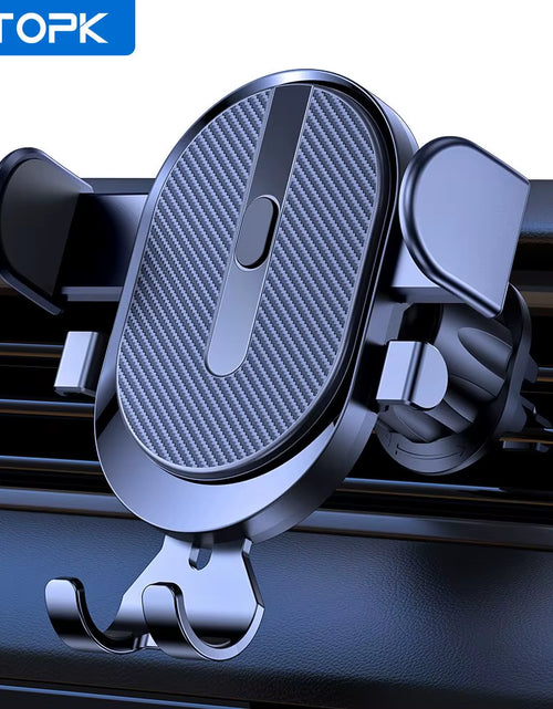 Load image into Gallery viewer, TOPK Car Phone Holder Mount 2023 Upgrade Auto Locking  Phone Holder with Hook Clip for Car Air Vent for Iphone Samsung

