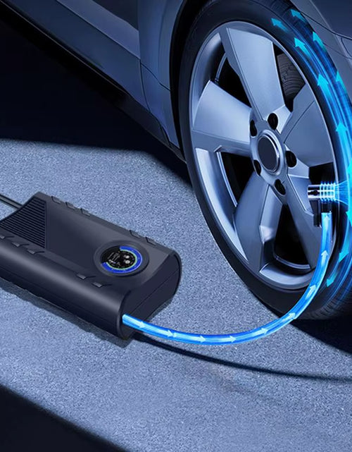 Load image into Gallery viewer, Portable Car Tire Inflator Electric Car Tire Air Pump Compact Tire Inflator with Pressure Gauge Efficient Tire Pump for Cars

