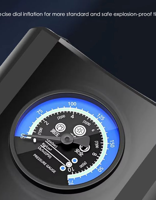 Load image into Gallery viewer, Portable Car Tire Inflator Electric Car Tire Air Pump Compact Tire Inflator with Pressure Gauge Efficient Tire Pump for Cars

