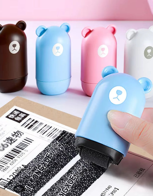 Load image into Gallery viewer, Theft Protection Roller Stamp for Privacy Confidential Data Guard Your Security Stamp Roller Privacy Seal Roller Theft Protect
