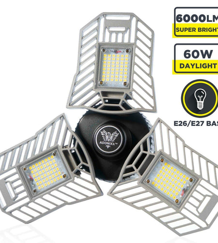 Three Led Garage Light- Led Adjustable Light-Basement Led Light
