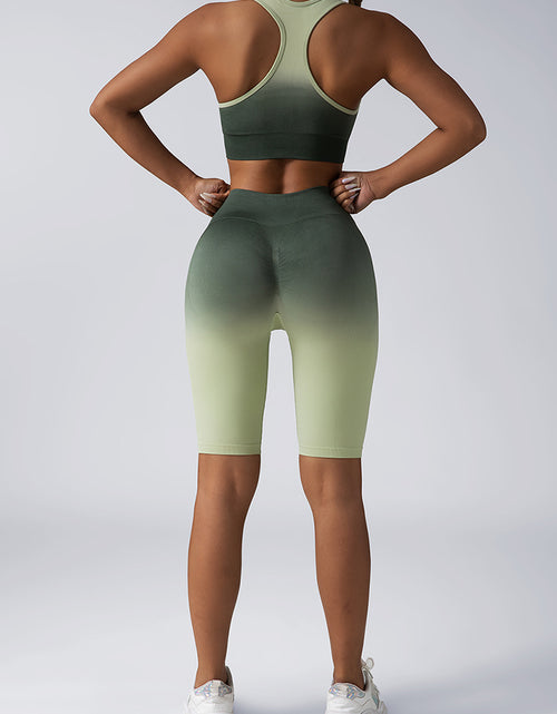 Load image into Gallery viewer, Workout Sets for Women 2 Piece Seamless Crop Tank High Waist Shorts Yoga Outfits,Workout Outfits for Women 2 Piece Seamless Sport Bra High Waist Yoga Leggings Sets

